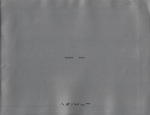 Azimut 2003 / 2004 Brochure