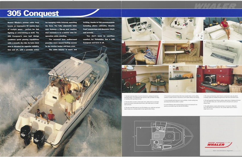 Boston Whaler 305 Conquest Specification Brochure