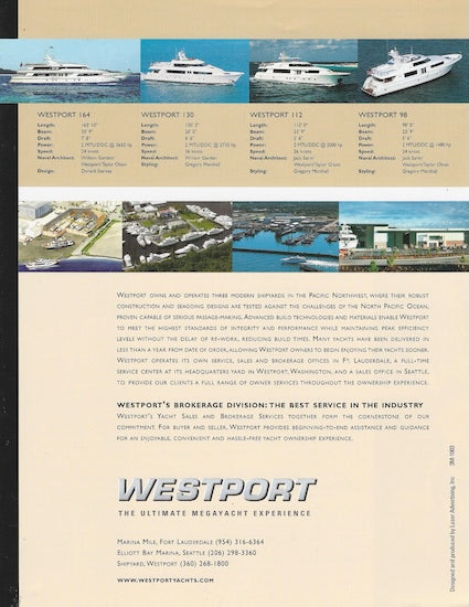 Westport Yacht Brochure