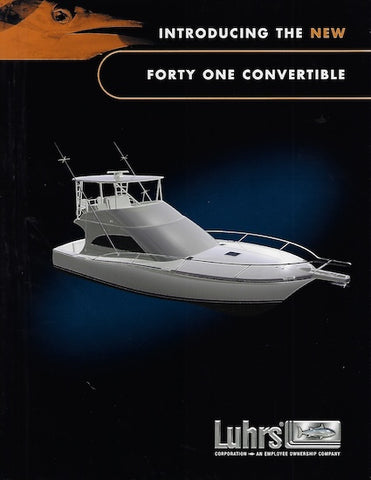 Luhrs 41 Convertible Launch Brochure