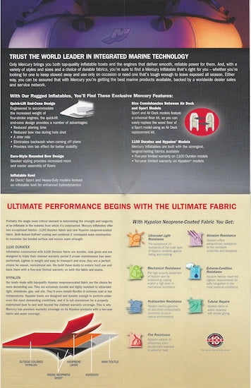 Mercury 2004 Inflatables Poster Brochure