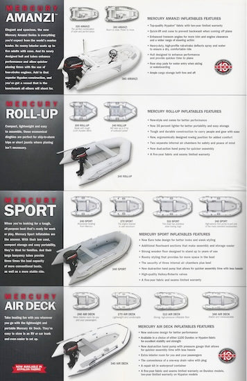 Mercury 2004 Inflatables Poster Brochure