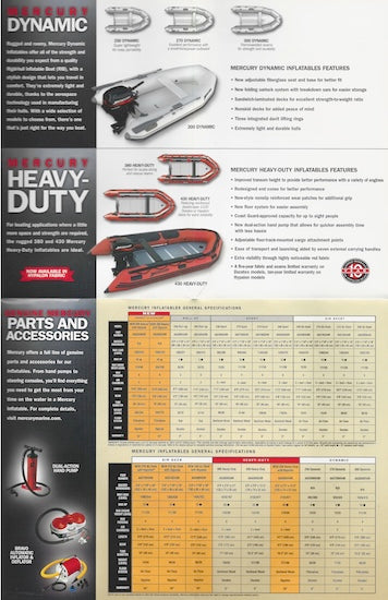 Mercury 2004 Inflatables Poster Brochure