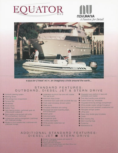 Novurania Equator 600 Brochure