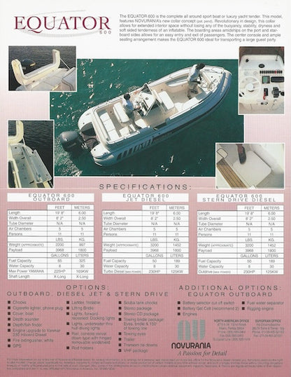 Novurania Equator 600 Brochure