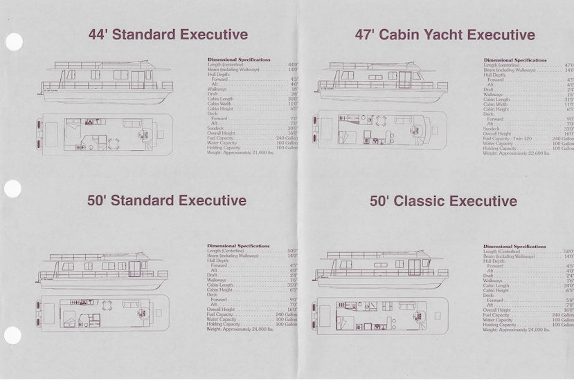 Gibson Executive Series Specification Brochure