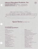 Gibson Sport Series Specification Brochure