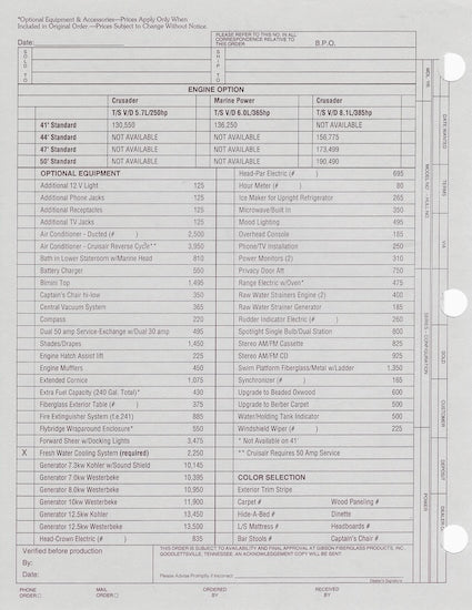 Gibson Standard Series Specification Brochure