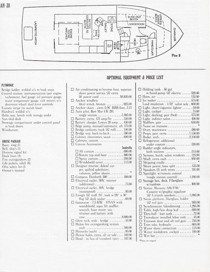 Wellcraft Californian 36 Trawler Specification Brochure