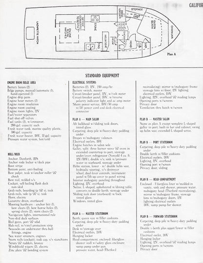 Wellcraft Californian 36 Trawler Specification Brochure