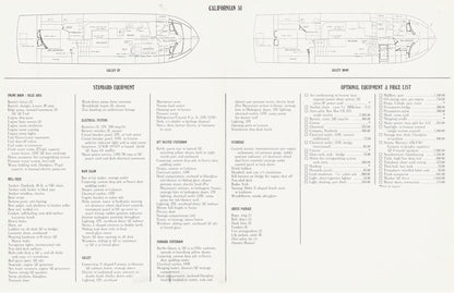 Wellcraft Californian 50 Trawler Specification Brochure