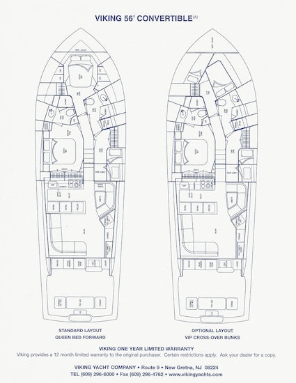 Viking 56  Convertible Specification Brochure