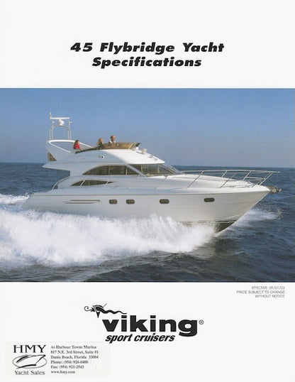 Viking Princess 45 Flybridge Specification Brochure