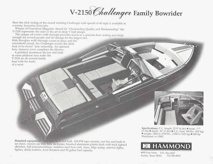 Hammond V-2150 Challenger Brochure