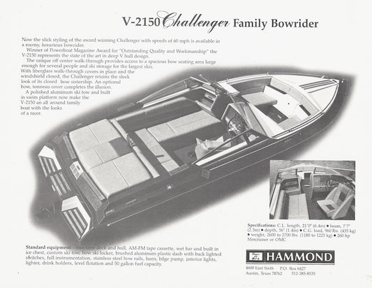 Hammond V-2150 Challenger Brochure
