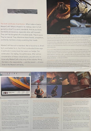 Mastercraft Magazine Mastercraft 2004 Poster Brochure – SailInfo I boatbrochure.com