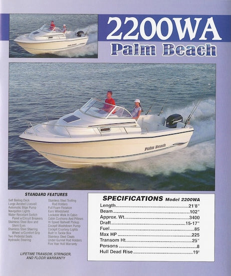 Palm Beach 2004 Fishing Brochure