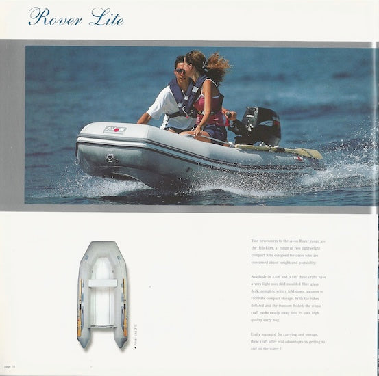 Avon 2004 Boats Brochure