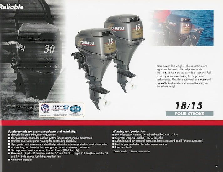 Tohatsu 2004 Outboard Brochure