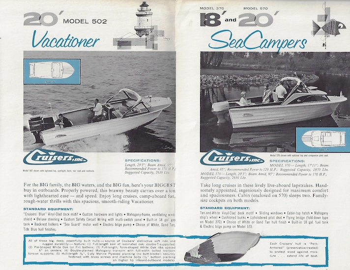 ぶっちページ Cruisers 1963 Brochure – SailInfo I boatbrochure.com