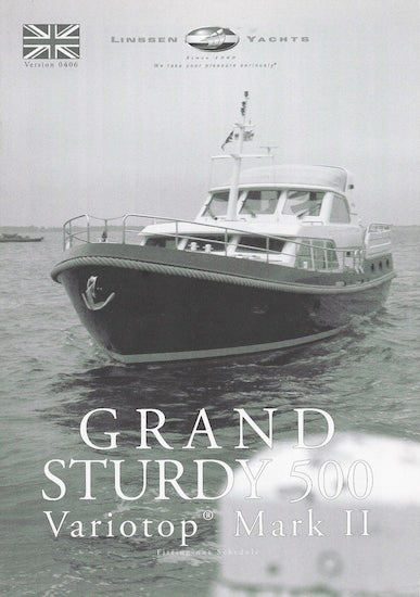 Linssen Grand Sturdy 500 Variotop Mark II Specification Brochure