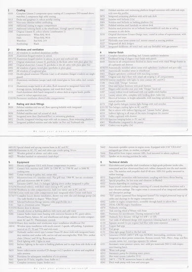 Linssen 50 SL Variotop Specification Brochure