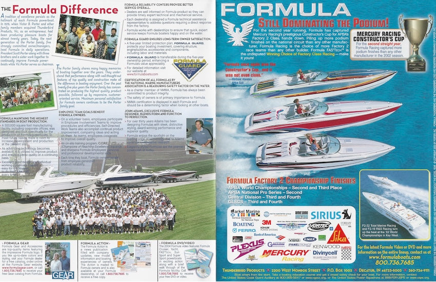 Formula 2004 Poster Brochure