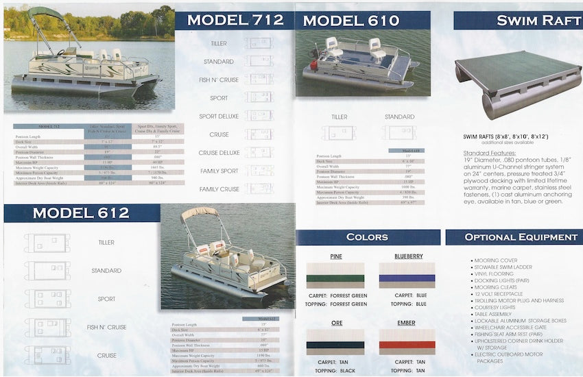 Apex 2004 Gill Getter Pontoon Brochure