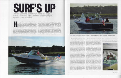 Hunt Surfhunter 29 Motorboating Magazine Reprint Brochure