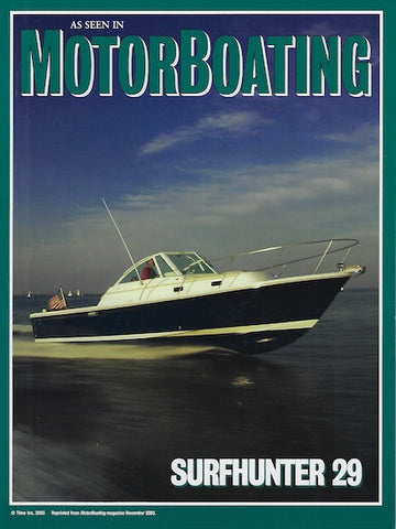 Hunt Surfhunter 29 Motorboating Magazine Reprint Brochure