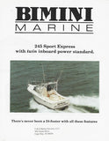 Bimini 245 Tournament Brochure