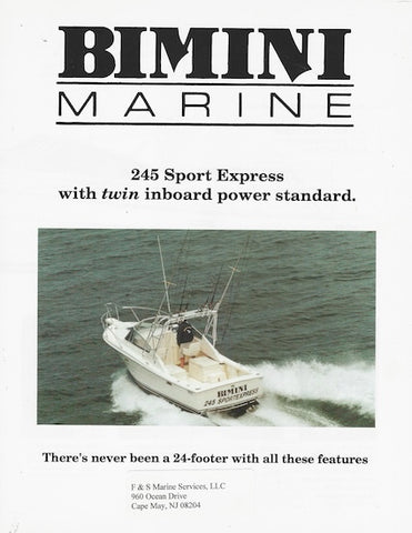 Bimini 245 Tournament Brochure