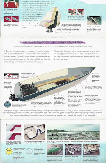 Crownline 1997 Abbreviated Brochure