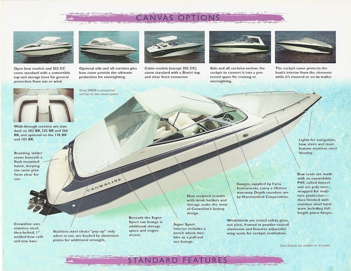 Crownline 1997 Abbreviated Brochure