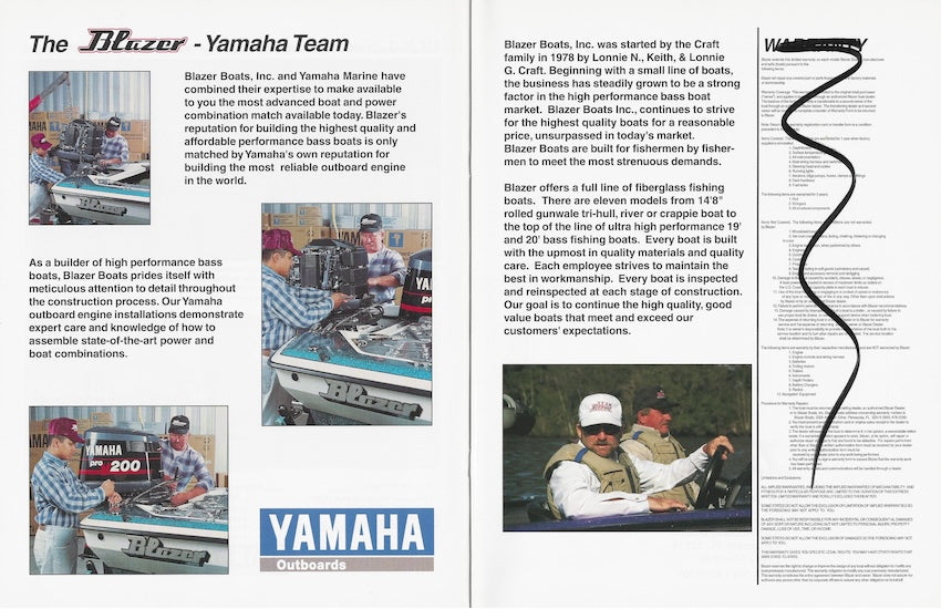 Blazer 1990s Brochure