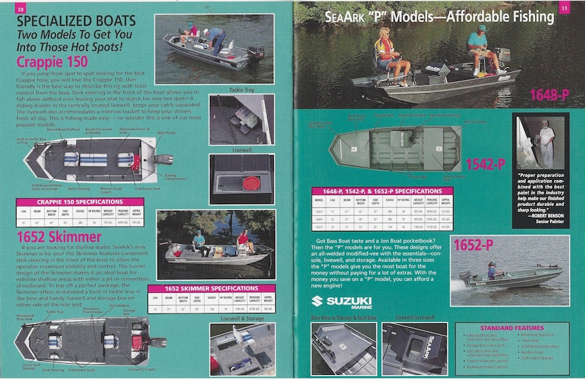 SeaArk 1996 Brochure – SailInfo I boatbrochure.com
