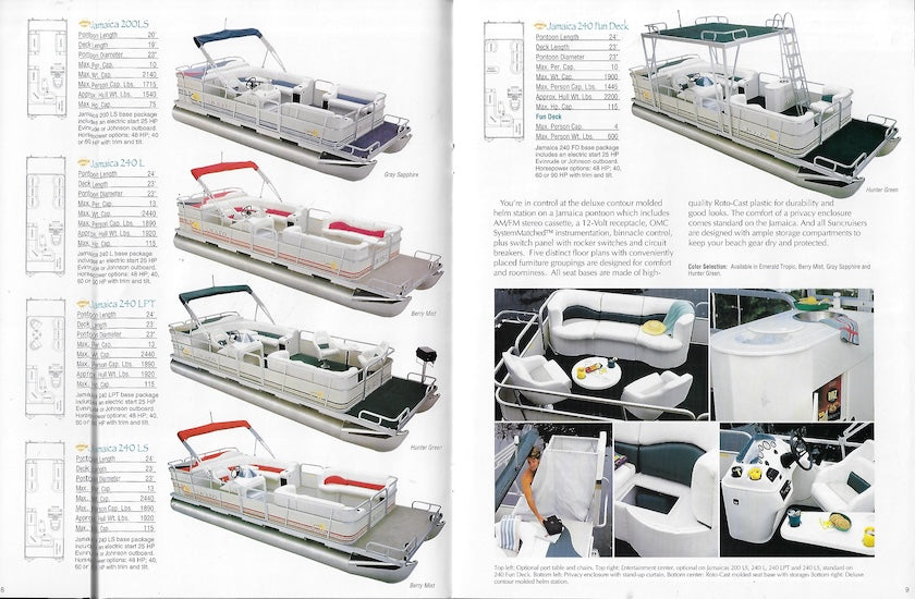 Lowe 1995 Suncruiser Pontoon & Deck Boat Brochure