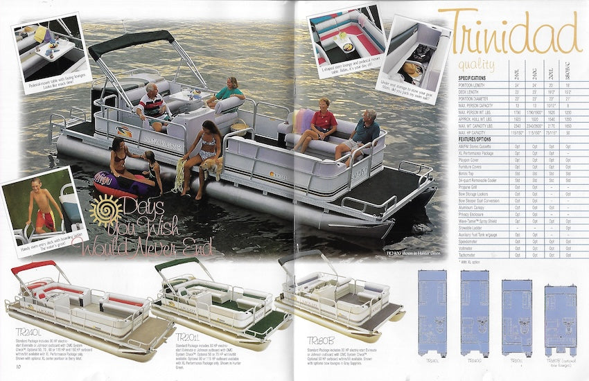 Lowe 1996 Suncruiser Pontoon & Deck Boat Brochure SailInfo I