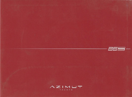 Azimut 86S Open Brochure