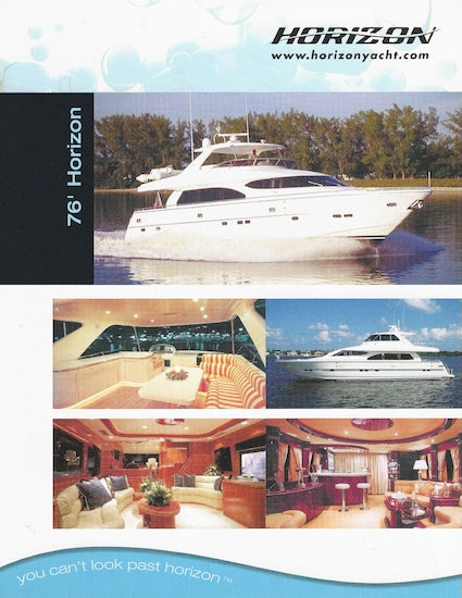 Horizon 76 Motor Yacht Specification Brochure