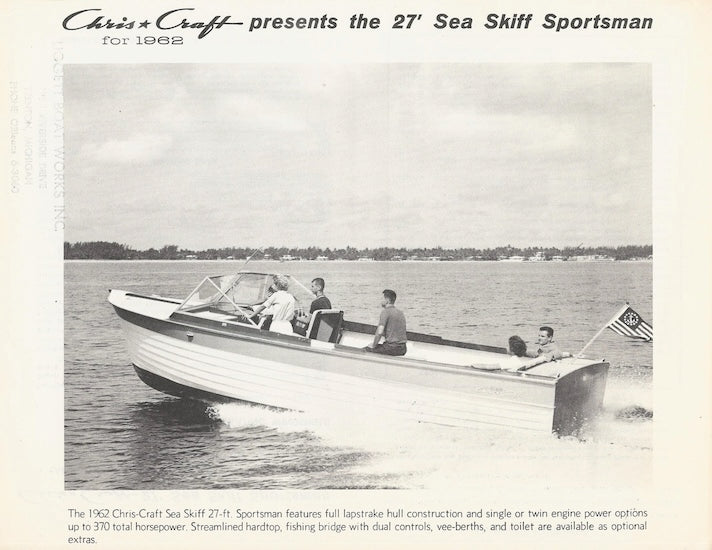 Chris Craft Sea Skiff 27 Sportsman Specification Brochure