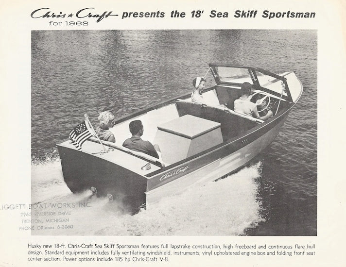 Chris Craft Sea Skiff 18 Specification Brochure