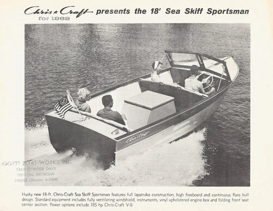 Chris Craft Sea Skiff 18 Specification Brochure