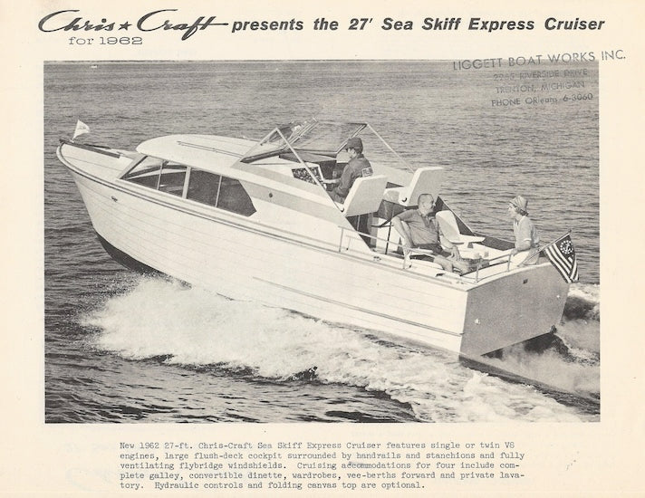 Chris Craft Sea Skiff 27 Express Cruiser Specification Brochure