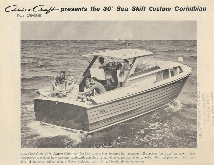 Chris Craft Sea Skiff 30 Custom Corinthian Specification Brochure