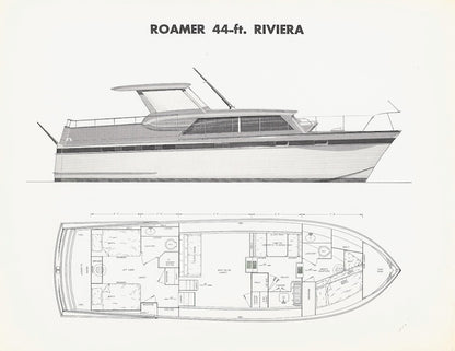Chris Craft Roamer Riviera 44 Specification Brochure