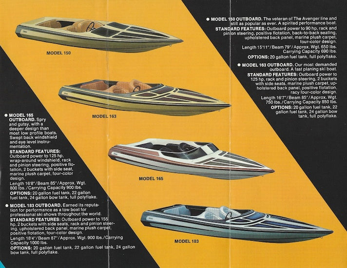 Avenger 1981 Brochure – SailInfo I boatbrochure.com