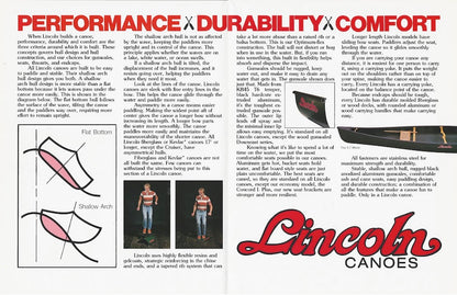 Lincoln Canoe Poster Brochure