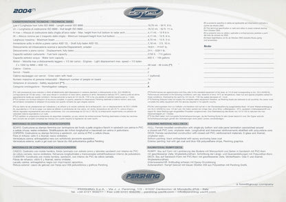 Pershing 52 Specification Brochure