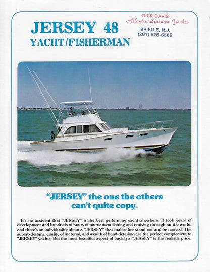 Jersey 48 Yacht Fisherman Brochure